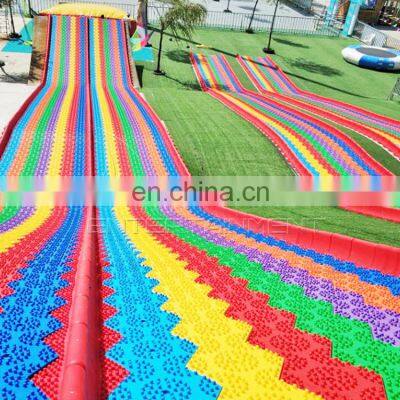 Children Park Items Customized Colorful Rainbow Dry Snow Slide for Sale photo-3