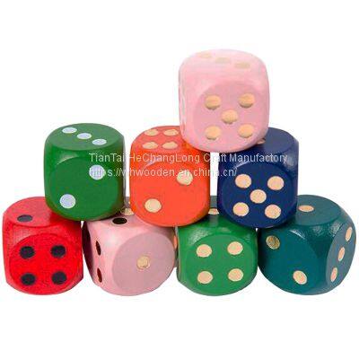 Manufacturers Customize Various 12-90mm Dice Game Props, Wooden Dice, Six Sided Educational Toys photo-3