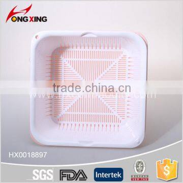 BPA Free Container Kitchen Plastic Colander With Tray photo-6