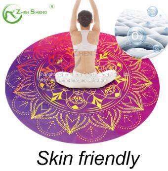Circular Suede Rubber Multifunction Exercise Fitness Pilates Yoga Mat photo-5