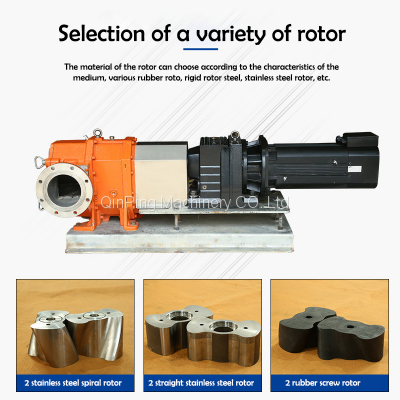 Qinping QP186M SS Lobe Pump With Explosion-proof Motor Transport Sewage, Sludge and High Viscisity and Solid Content Material photo-2