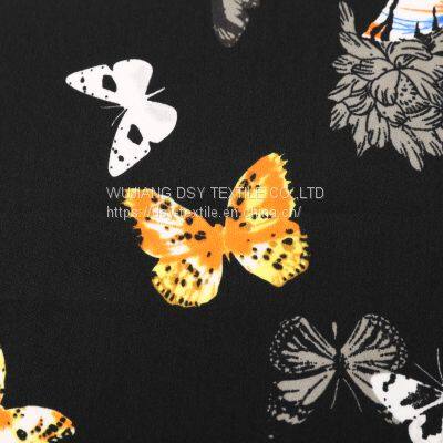 Textile Print Woven 100% Polyester ITY Crepe Fabric photo-4