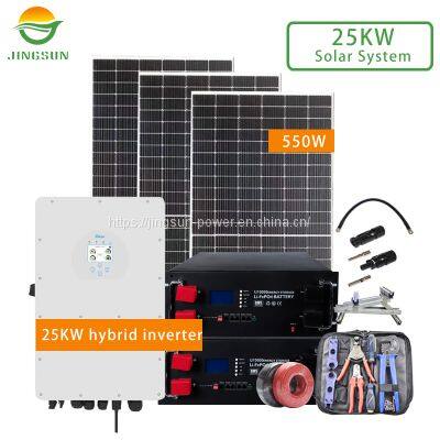 25KW Solar System 550W panels