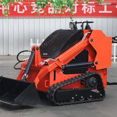 o [Easy to Operate, Efficient Working] Small Skid Steer Loader, Doubles Your Construction Efficiency