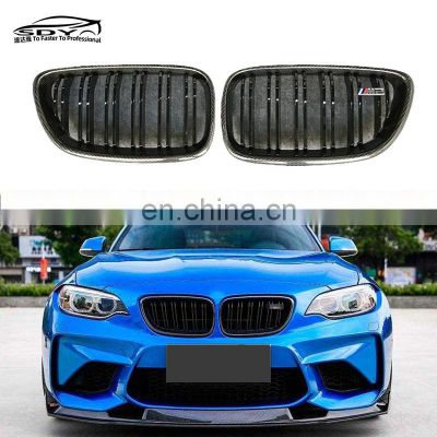 F87 M2 Carbon Fiber Kidney Grill Front bumper grill gille For BMW F87 M2