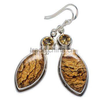 jasper EARRING ,925 sterling silver jewelry wholesale,WHOLESALE SILVER JEWELRY,SILVER EXPORTER,SILVER JEWELRY FROM INDIA