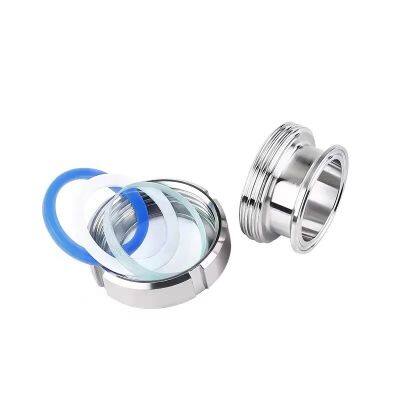 Glass Tube Circular Thread Welded Slipknot Observation Barrel Flange 316304 Stainless Steel Loose-jointed Sight Glass