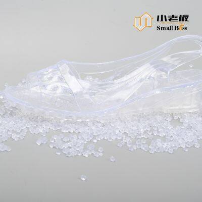 Crystal PVC Compound Granules PVC Pellets Flexible PVC Soft Granules Compound for Shoe Sole photo-4