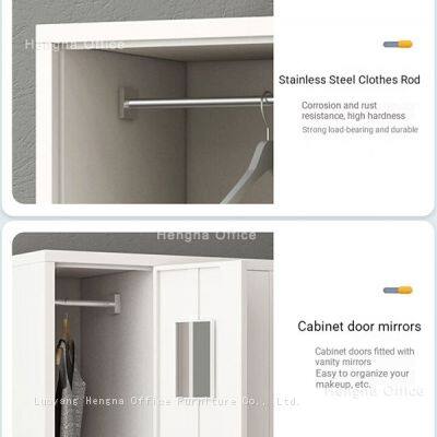 Industrial Style Metal Wardrobe Locker- MWL365 With 2 Rods & Adjustable Layer for Home Using- Best Selling&Long Lifespan photo-3