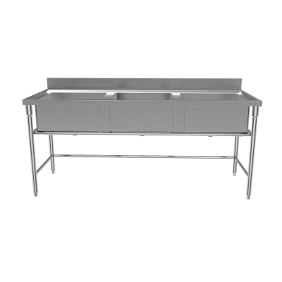 Évier en acier inoxydable professionnel et durable pour restaurant, Plan de travail en acier inoxydable commercial pour restaurant