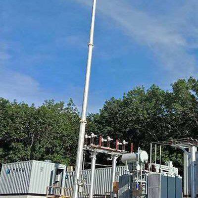 Conical gh Ring-shaped Steel Pipe Pole Lightning Rod, Lightning Protection Tower, Angle Steel Lightning Protection Tower, Customizable photo-3