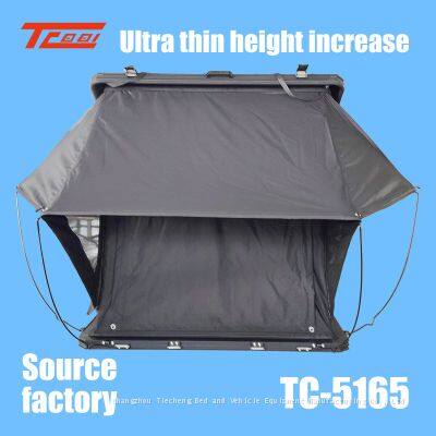 Quick Opening Thin Car Roof Tent Factory Supplies Outdoor Camping Without Setting up Aluminum Alloy High Top Hardtop Tents photo-3