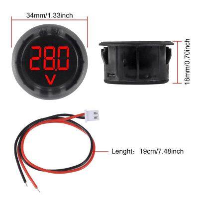 12V Car Battery Monitor DC 4-100V Digital Voltmeter With LED Display for Automotive Use
