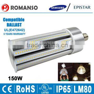 High lumen 360 degree smd5630 led corn light 150w led bulb with 5 year warranty