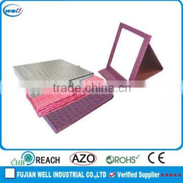 Custom folding stand desktop pu mirror