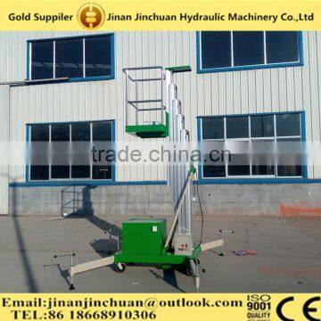 Good price!Made In China one mast telescopic aluminum alloy lift tables, hydraulic aluminum ladder lift