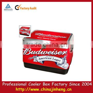 Insulated ice cooler box metal