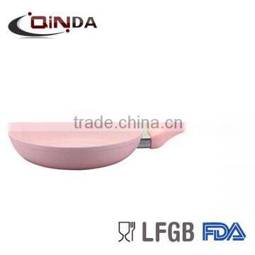 Pink Forged ceramic coated frying pan QD-FA021