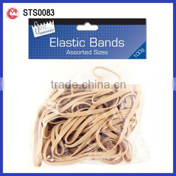 100g Mixed Size Natural Elastic Rubber Band