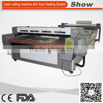 Automatic Feeding Roll Laser Cutting Machine with High Speed For Fabric/Leather/Paper/Testile