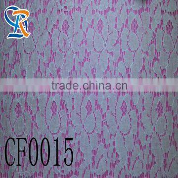 2016 Fujian Fuzhou Grand Slam 3cm Knitted Mesh White Elastic Nylon Spandex Nigerian African Cord Lace photo-5