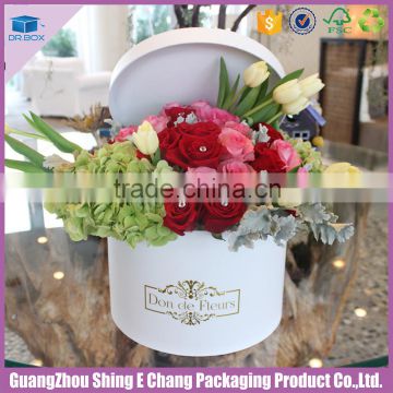 luxury smooth surface paper box dried roses storage box