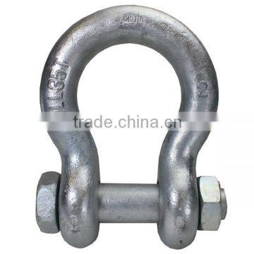 Bolt and nut adjustable anchor shackles