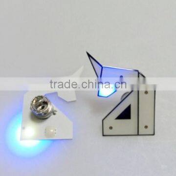 Personalized Newest Stylish LED blinking light badge pins for souvenir gifts