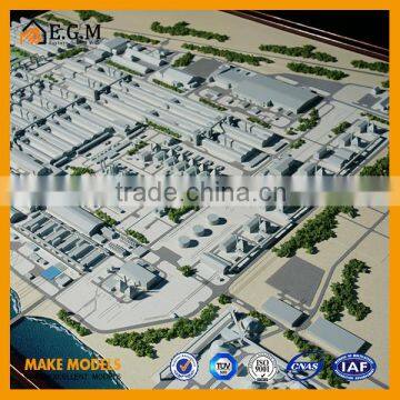 1:1000 ARABTEC Aluminum Factory District sand table/models