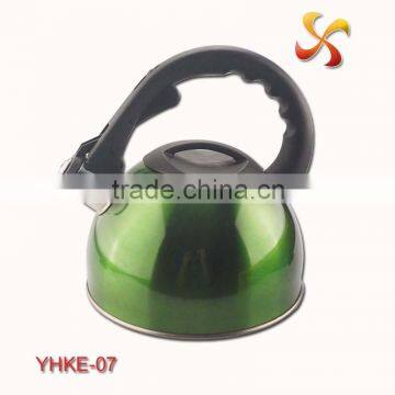 2.5L whistling kettle pot with colorful paint on body