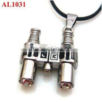 South Korea popular necklace style, fashion telescope stainless steel charm necklace wholesale