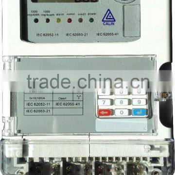 Three Phase STS Keypad Prepaid Energy Meter With GPRS Module photo-2