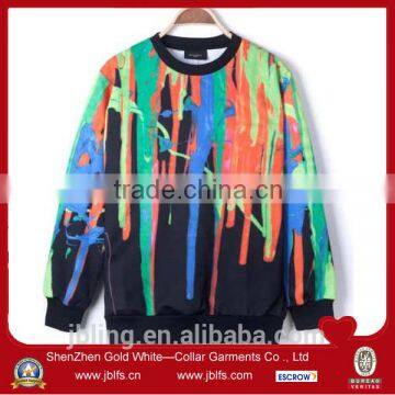 sublimation printing custom color sweatshirt