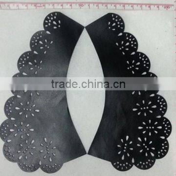New Arrive Laser Cutting Neck Trimming PU Collar - S1408 photo-3