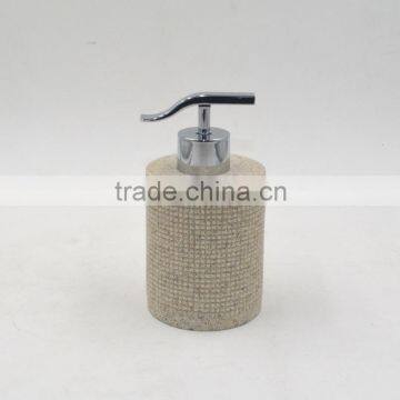 Lattice Pattern Polyresin Sandstone Bathroom Accessories Set photo-2