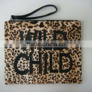 Leopard Printing Cosmetic Clutch Bags