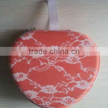 lace covered adorable EVA bra carrying case