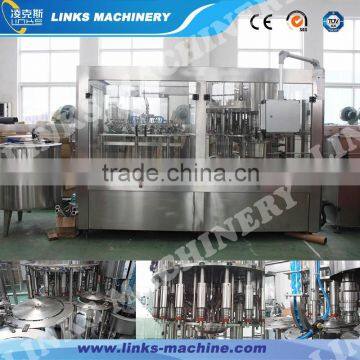 Automatic glass bottle juice washing filling capping production line with great price