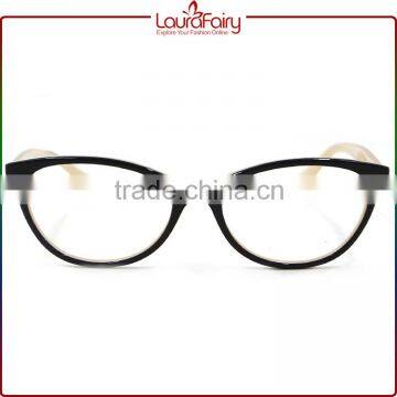 Laura Fairy Hot Sell Cheap Unisex Transparent Two Tone Acetate Optical Frames photo-2
