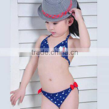 Girl's 80%nylon20%spandex printed bikini swim beach wear