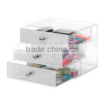 Three-Tier Shimmering Acrylic Cosmetic Organizer                        
                                                Quality Choice