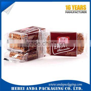 Custom Cookie Palstic Packaging, Cookie Wrapper Pouch Biscuits Packaging With Clear Window photo-2
