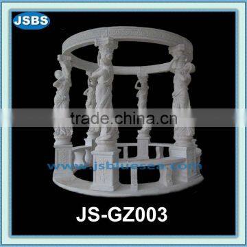 Outdoor large human statue gazebo