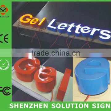 Customized advertisingstainless steel resin letter sign and 3d sign letters