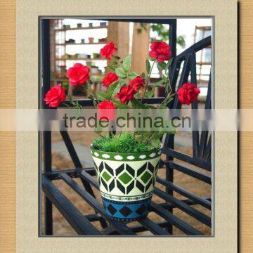 flower decorative indoor dolomite pots