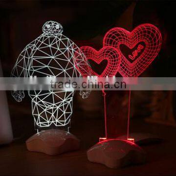 Warm and creative fashion wedding night light Alice