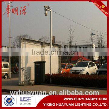 Conical galvanized steel road camera mounting poles