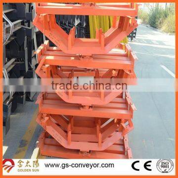 CEMA conveyor trough roller set, trough roller with frame