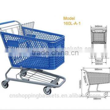 Plastic shopping cart