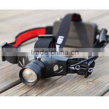 Hunting Night Fishing Camping Mini Zoomable Rechargeable LED Headlight photo-2